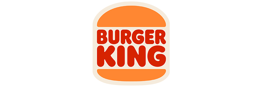 Burger King logo, showcasing their iconic burger shape design.