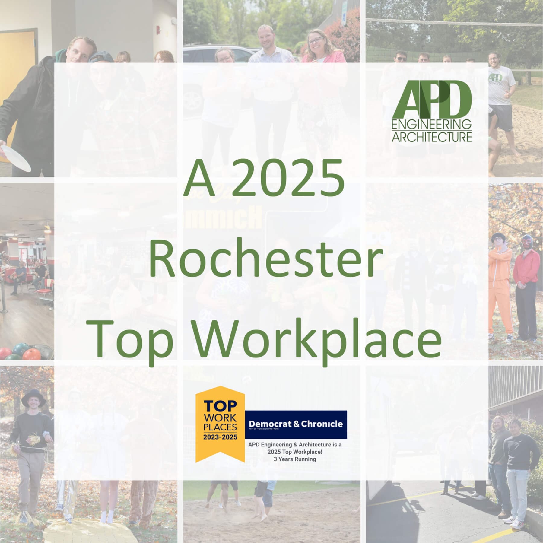 APD Engineering is celebrating being a 2025 Rochester Top Workplace, awarded by Democrat & Chronicle.
